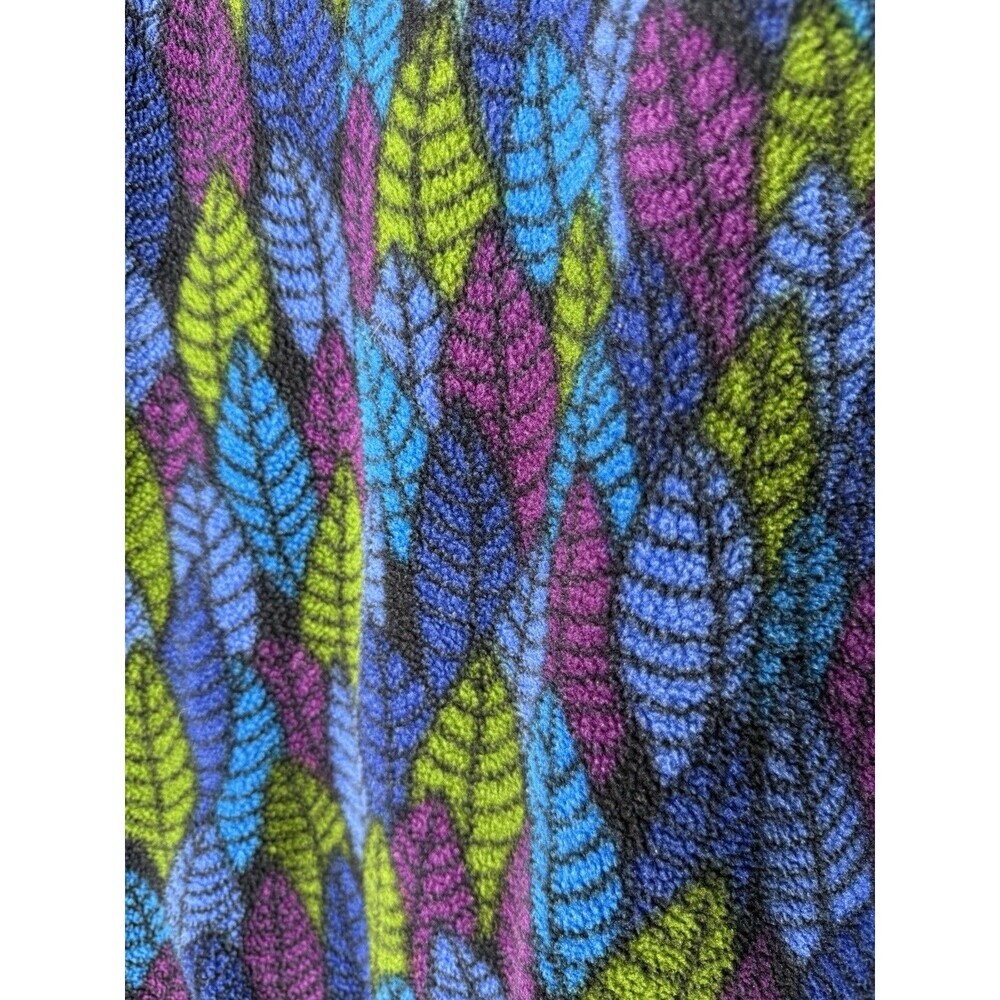 Vintage Patagonia Synchilla Snap T Fleece Pullover Leaf Pattern Sz XS USA Leaf - Picture 5 of 9